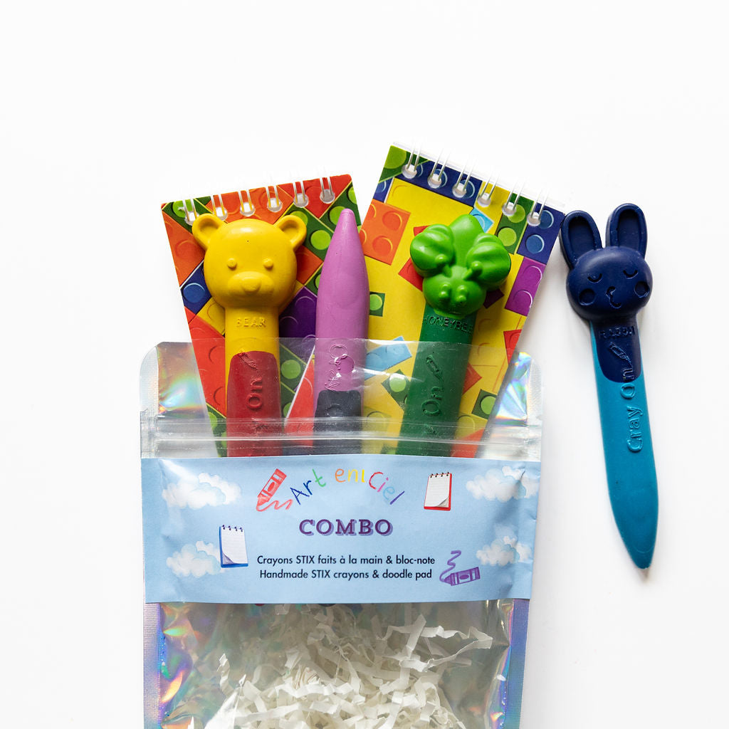 COMBO - Crayon STIX & Doodle Pad / Bloc-Notes