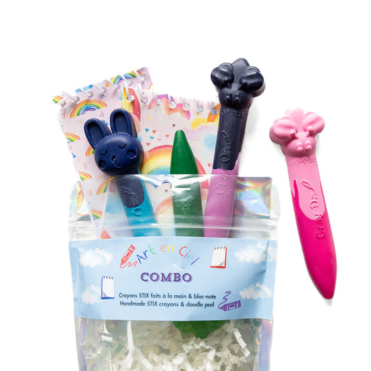 COMBO - Crayon STIX & Doodle Pad / Bloc-Notes